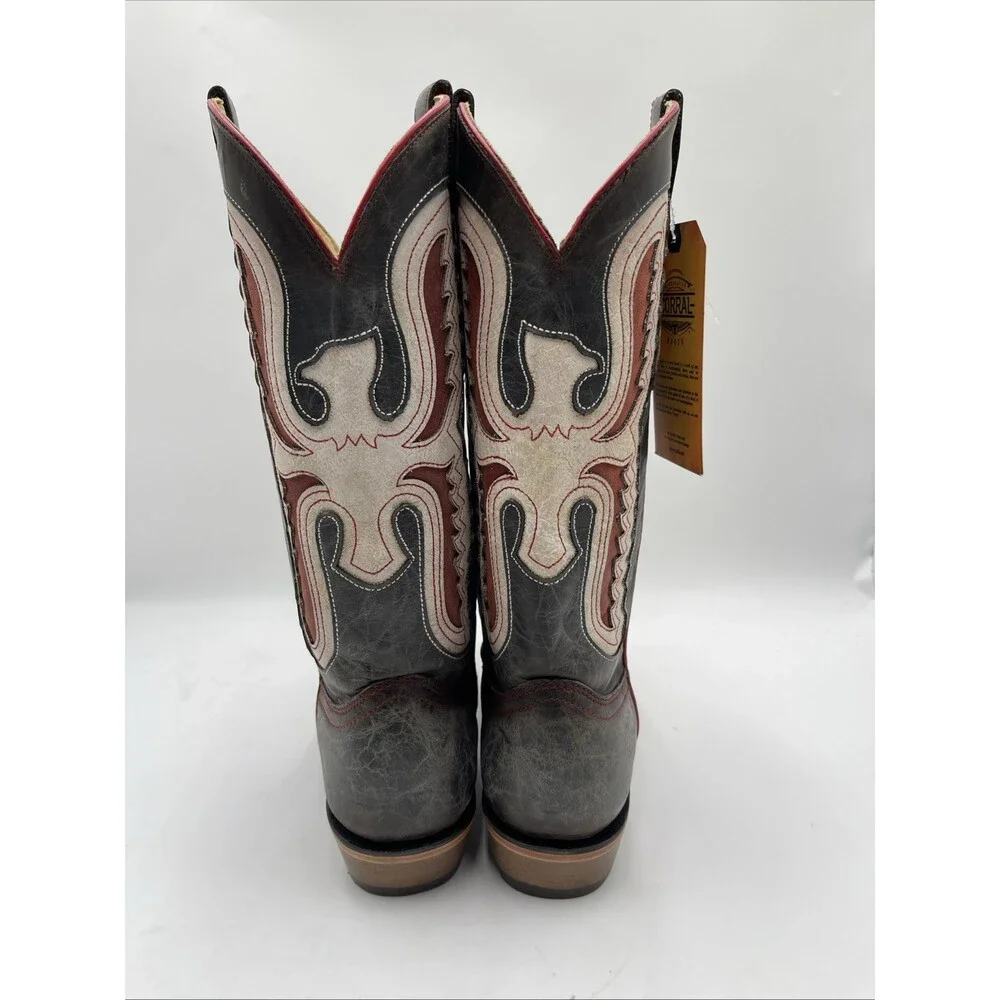 Corral Men’s Navy Blue Eagle Leather Thunderbird Cowboy Boots Size 10.5D - Picture 4 of 9